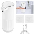 thumbnail image 6 of Automatic Liquid Soap Dispenser Wall Mounted or Tabletop Electric Touchless Soap Dispenser with Rechargeable and 4 Levels Adjustable for Bathroom Kitchen, 11.8oz/350ML, 6 of 12