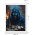 thumbnail image 2 of Diamond Art Kits for Adults, Skull Hooded Figure With Art Supplies 5D Diamond Painting Kits for Adults Beginners, DIY Full Drill Diamond Painting, Gem Art and Crafts 12x16, 2 of 7