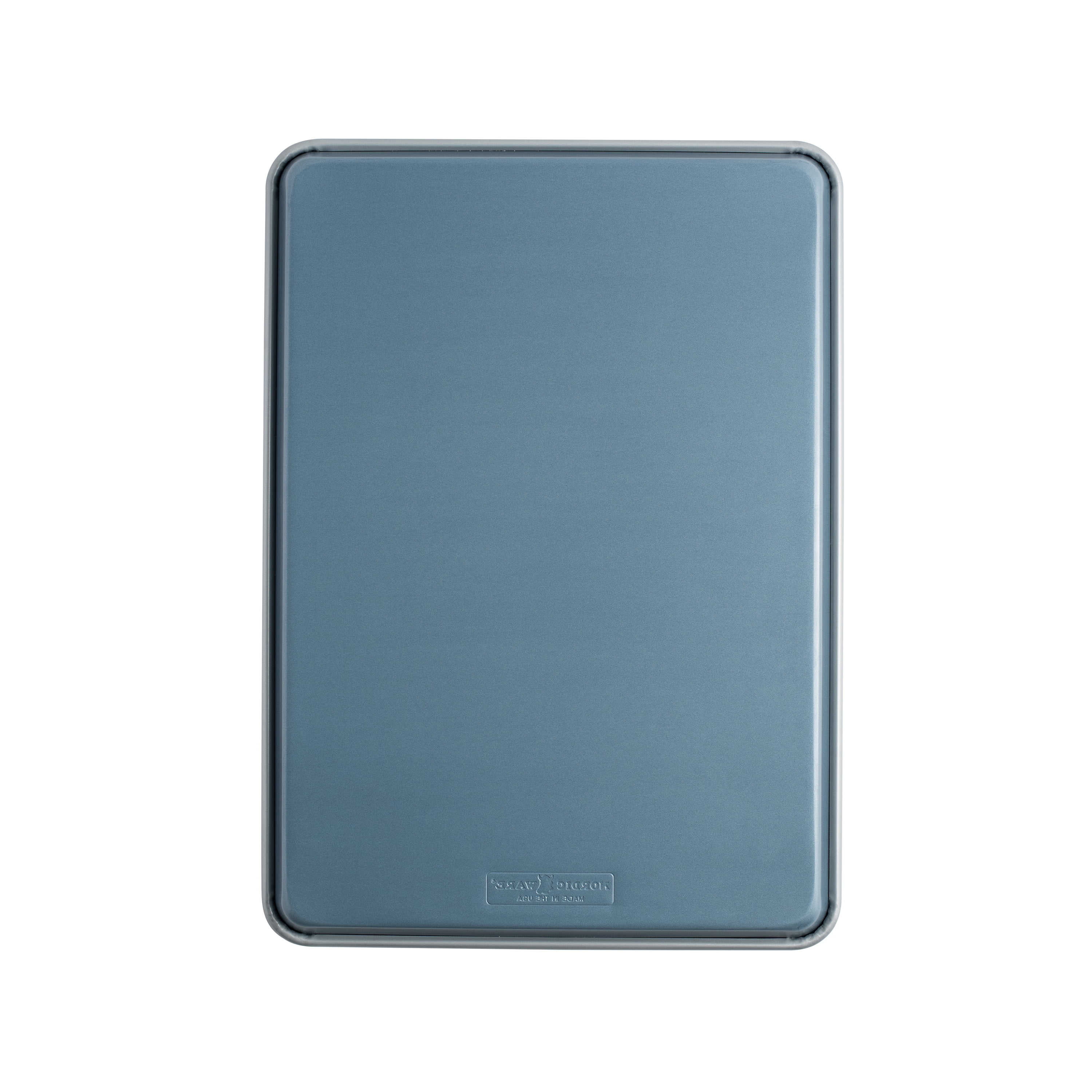 2 pack Nordic Ware Nonstick Aluminum Brilliant Bakeware Big Sheet Pans, Silver and Blue