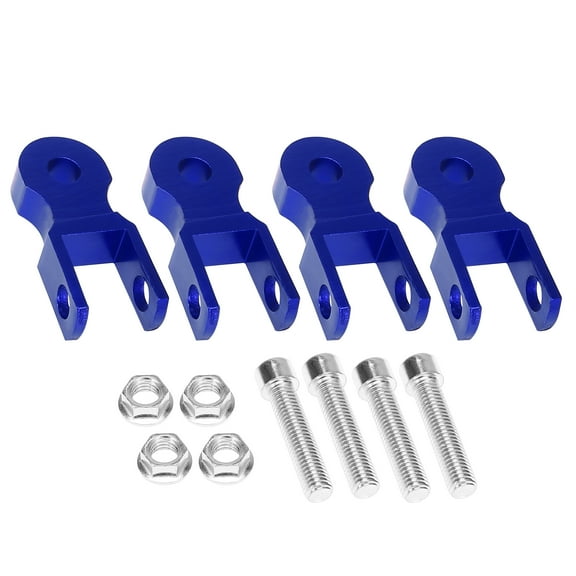 2 Pair 5cm Shock Absorber Height Extender Universal for Motorcycle Suspension Blue