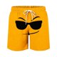 thumbnail image 4 of Pantalones cortos de playa para niños y niñas, de color liso, con estampado de expresión, transpirables y con bolsillos, para verano, 4 of 6