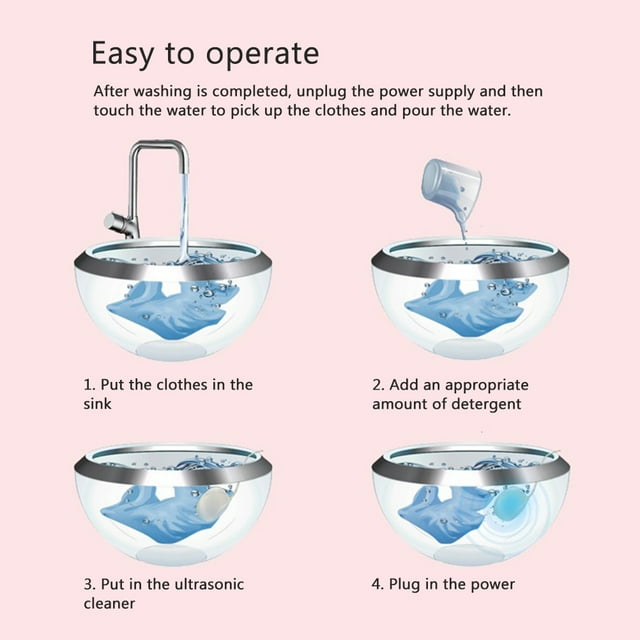 Electronic Dishwasher,Portable Dishwasher Ultrasonic Bubble Ultrasonic Bubble Cleaner Portable Dishwasher Top-Notch Performance