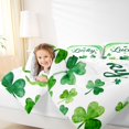 thumbnail image 4 of Feelyou Watercolor Shamrock Full Size Comforter Sets, St. Patrick's Day Bedding Sets, 3pcs, 4 of 8