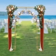 thumbnail image 6 of SENDERPICK 8.2ft Gold Wedding Arch Backdrop Stand, Square Arch Double Metal Balloon Arch, 6 of 19