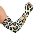 thumbnail image 2 of ALAZA Leopard Brown UV Sun Protection Arm Sleeves UPF 50+ Compression Cooling Sleeve 1 Pair, 2 of 7
