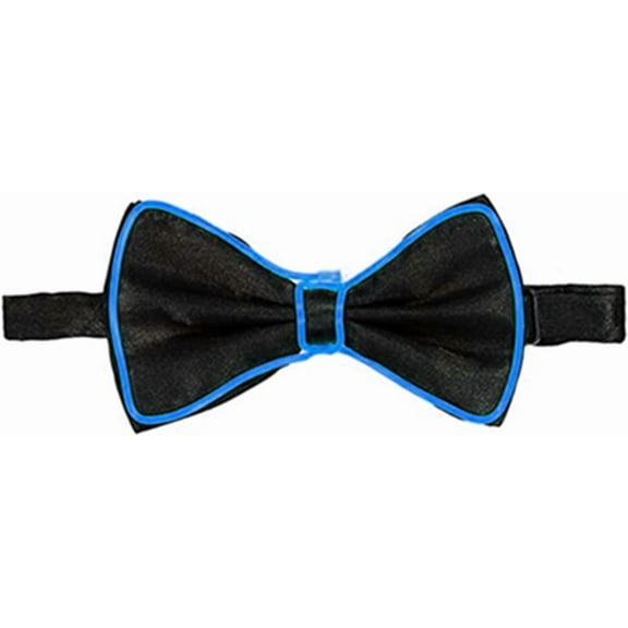 EONQY LED Bow Tie Light Up Bow Tie Adjustable Light Up Bow Tie, Party Glowing LED Tie for Festival Rave Party Christmas