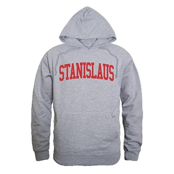 W Republic Products 503-208-HGY-04 California State University Stanislaus Game Day Hoodie, Heather Grey - Extra Large