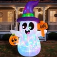 thumbnail image 1 of Fantasma inflable de Halloween de 150 cm de Joiedomi con luces LED, 1 of 8