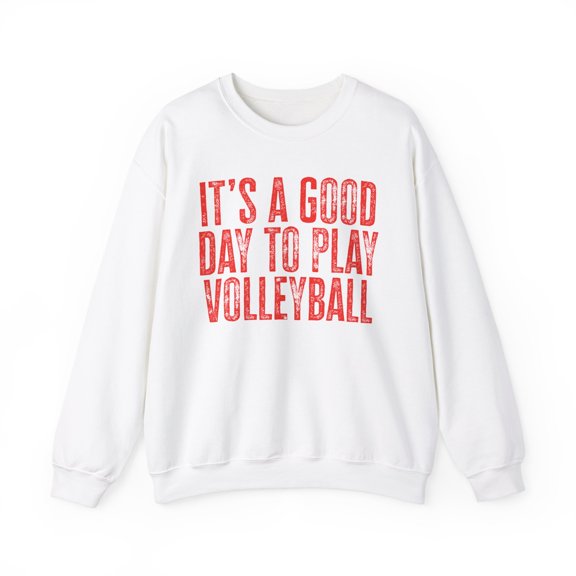 Volleyball Sweatshirt Gifts Crew Neck Shirt Long Sleeve Unisex