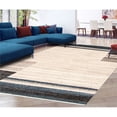 thumbnail image 2 of A&E Bath and Shower Taber 122"x94" Transitional Fabric Rug in Ivory/Blue, 2 of 9