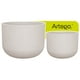 thumbnail image 1 of Macetas modernas set de 2 piezas para exteriores Fringe color Blanco White off de Polietileno ultra ligera Artego Japi hecho en Brasil, 1 of 7
