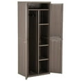 thumbnail image 5 of vidaXL Garden Storage Cabinet Brown 25.6"x17.7"x67.7" PP Wood Look, 5 of 8
