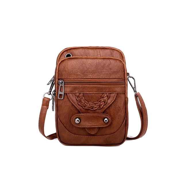 Bolso Bandolera Ygjytge PU Suave Color Sólido