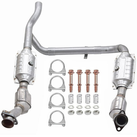 Panlongic Catalytic Converter Compatible with Ford F-150 2001 2002 Expedition 4.6L V8 4WD Left & Right Replaces 645213 645214 (EPA Compliant)