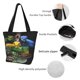 thumbnail image 4 of Fotbe Colorful Viper Snake Bolsa de Playa con Estampado, Bolsa de Hombro, Bolsa de Mano Espaciosa, Bolsa de Viaje Ligera, Bolsa de Compras Versátil, 4 of 6