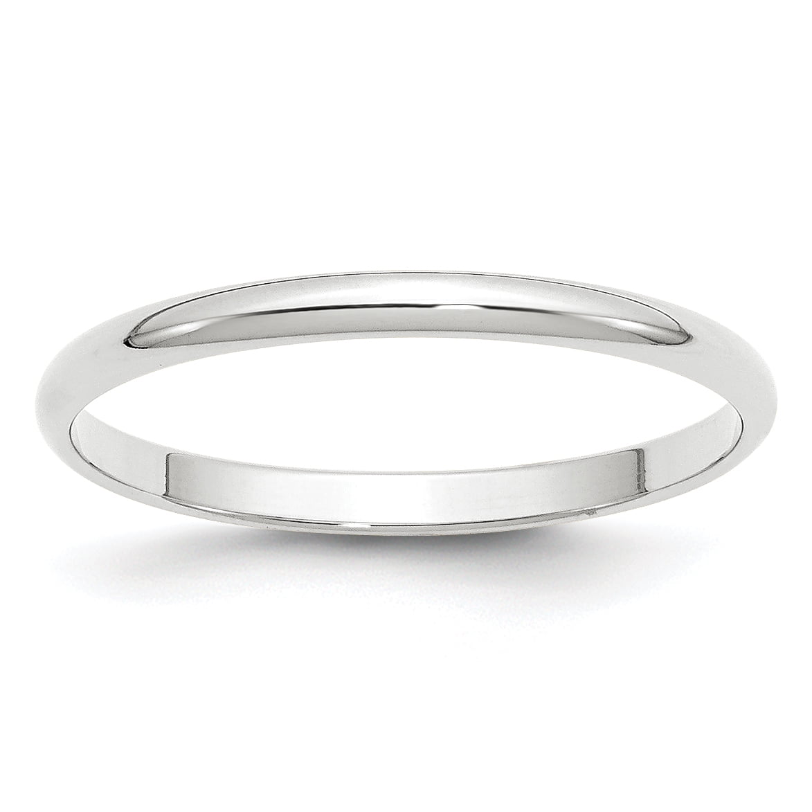 Best Birthday Gift 14KW 2mm Half Round Band Size 9.5 Best Birthday Gift 14KW 2mm Half Round Band Size 9.5