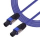 thumbnail image 2 of Cable para audio profesional 12AWG con conectores NL4FC macho, núcleo de cobre sin oxígeno y cubierta PVC resistente, ideal para equipos de sonido y amplificadores (1.5m azul), 2 of 6