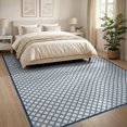 thumbnail image 3 of ODIKA Abstract Diamond Lattice With Simple Modern Line Motif Geometric Flowing Dynamic for King Size Bedroom, Master Suite, Under Bed, Foldable Easy Care, 3 of 7