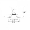 thumbnail image 2 of Wac Lighting Hr-3Led-T218pn Tesla Pro 3.5" Led Shower Trim - White, 2 of 2