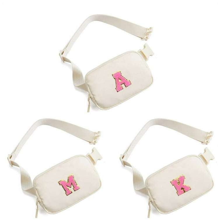 Letter Belt Bags for Girls Small Waist Fanny Pack Initial Fashion Waist Packs Gifts for Teen Women Traveling Cross Body Chest Pouch Walmart