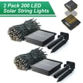 thumbnail image 6 of JMEXSUSS 2 Pack 200 LED Solar Halloween Lights, 75.5ft Green Solar Lights Outdoor Waterproof, 8 Lighting Modes Solar String Lights for Patio, Garden, Tree, Christmas, Halloween Decorations, 6 of 6