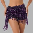 thumbnail image 2 of Women's Sequin Tassel Skirt Sparkly Fringe Skirt for Women Color BK8 Size One Size, 2 of 4