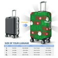 thumbnail image 6 of Qekee Cute Santa And Ho Ho Ho Elastic Luggage Cover, Double-sided Print, Invisible Zipper, for Travel, Business, Daily - Large, 6 of 9
