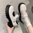 thumbnail image 4 of LvhaoGJOB Girls' Elegant Style Mary Jane Shoes with Comfortable Fit and Non-Slip Platform Sole, 4 of 9