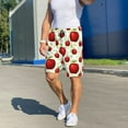 thumbnail image 6 of JUNZAN Fruit Apples Pattern Sleep Pajama Shorts for Men,Men's Pajama Bottoms,Sleepwear,Pj Shorts, 6 of 7