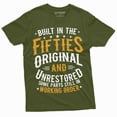 thumbnail image 6 of Mens Funny Birthday Anniversary T-Shirt built in fifties Dad Papa Grandpa Tee Shirt (Small Grey), 6 of 7