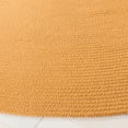 thumbnail image 3 of SAFAVIEH Braided Kader Solid Reversible Area Rug, Mustard, 7' x 7' Round, 3 of 7