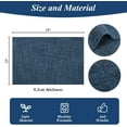 thumbnail image 2 of Woven Fabric Placemats Set of 4 Heat Resistant Place Mats Non Slip Washable Double Layer Cloth Placemats Reversible Table Mats Kitchen Dining Table Decor, 2 of 9
