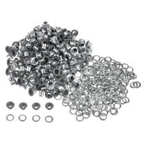 Uxcell 300set Grommets Kit Metal Eyelets 3mm 1/8" Hole Tiny Grommet for Shoes Clothes Belt Bag DIY Project, Grey