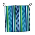 thumbnail image 2 of Blazing Needles 16-inch Indoor/Outdoor Chair Cushions (Set of 2) - 16 x 16 Pike Azure, 2 of 2