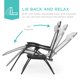 thumbnail image 4 of Juego de 2 sillones ajustables de malla de acero Zero Gravity, 4 of 8