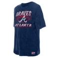 thumbnail image 2 of Women's New Era  Navy Atlanta Braves Mineral Wash Oversized T-Shirt, 2 of 5