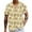 Yellow, variant on Casual Men's Hawaiian Short Sleeve Shirt Tropical Floral Print
