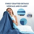 thumbnail image 2 of MLILY Queen Cooling Comforters, Reversible Lightweight Quilts, Machine Washable, Blue, 2 of 8