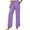 a01Purple, variant on Yyeselk Women Work Pants with Pockets Straight Leg Slacks Classic Slim Fit Elastic High Waisted Dress Trousers Purple L