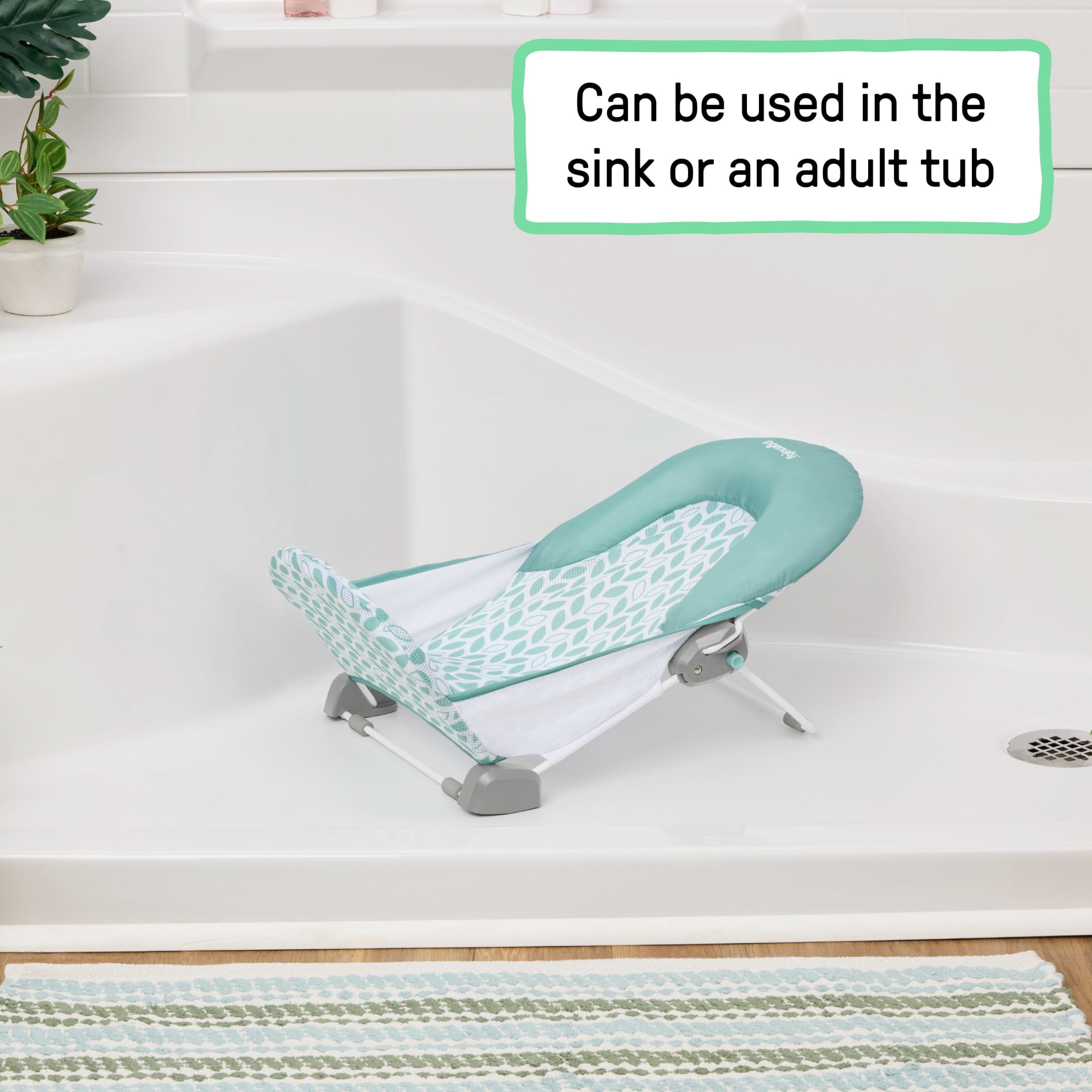 Summer by Ingenuity Foldaway 2-Position Baby Bather, Gray, Unisex