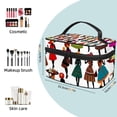 thumbnail image 2 of ERJLKXP Art African Women Makeup Bags Travel Cosmetic Bag Case, Large Capacity Organizer and Storage, Portable Pouch Toiletry bag for Women & Girls, 2 of 7