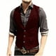 thumbnail image 1 of Camiseta sin mangas con cuello en V para hombre, color liso, sin mangas, cuello en V, informal, de moda, blusa para hombre, 1 of 7