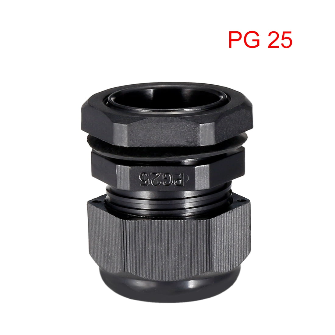 7Pcs PG25 Cable Gland Waterproof Joint Adjustable Black for 16mm