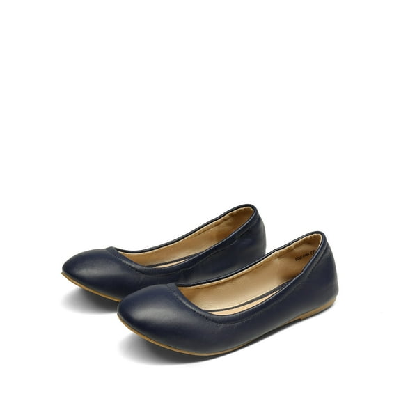 DREAM PAIRS Women's Flats Solid Plain Walking Classic Casual Ballet Flats Slip on Shoes BLACK Size 7.5