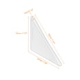 thumbnail image 2 of 80Pack Corner Protectors 3x50mm Plastic Right Angle Corner Guards Cushion, White, 2 of 6