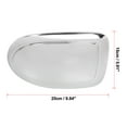thumbnail image 4 of Par Plateado Coche Retrovisor Espejo Ala Espejo Cobertura Tapa, 4 of 6