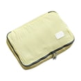 thumbnail image 2 of Nylon Luggage Packing Cube Large Size, Waterproof Travel Organizer Pouch with Zipper, Clothing Storage Bag for Suitcase Travel Home, Yellow, 14.5x9x4.3 Inches, 2 of 4