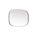 thumbnail image 3 of Metal Frame Oval Mirror 24x36 Inch in Brass, 3 of 7