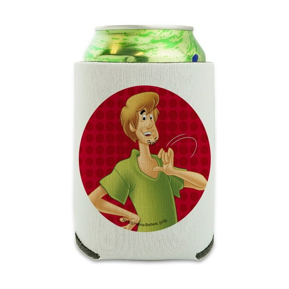 Scooby-Doo Shaggy Character Can Cooler - Drink Sleeve Hugger Collapsible Insulator - Beverage Insulated Holder