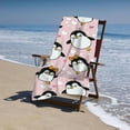 thumbnail image 4 of Cute Cartoon Penguin Printed Microfiber Sand Free Pool Towel Lightweight Oversized Quick Dry Absorbent Compact Travel Must Have for The Swimming Summer Cruise Ship Essentials, 4 of 8